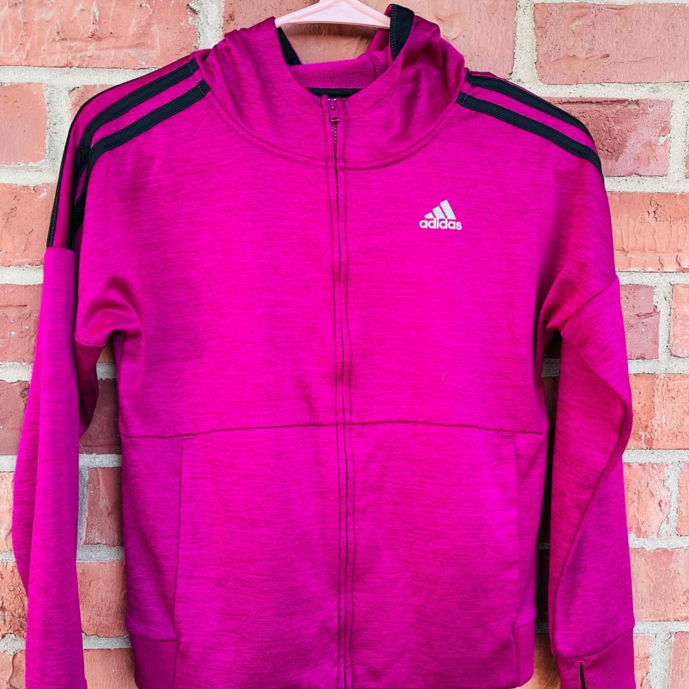 Adidas girl jacket 14 size